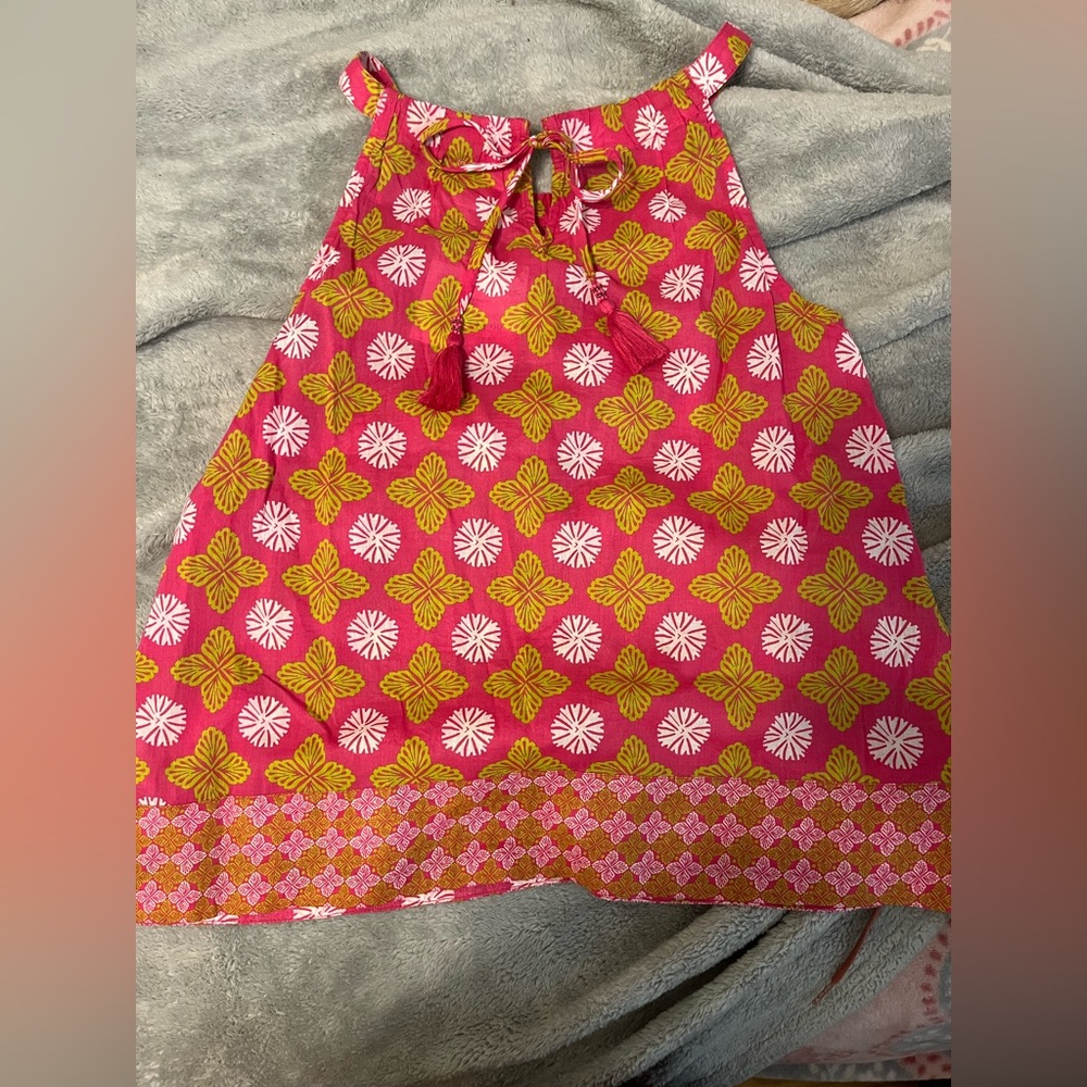 Sigrid Olsen Pink and Green Tank - Picture 2 of 4